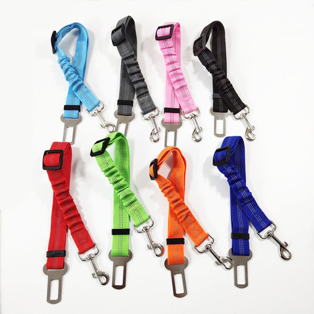 Adjustable Pet Seatbelt Harness With Bungee